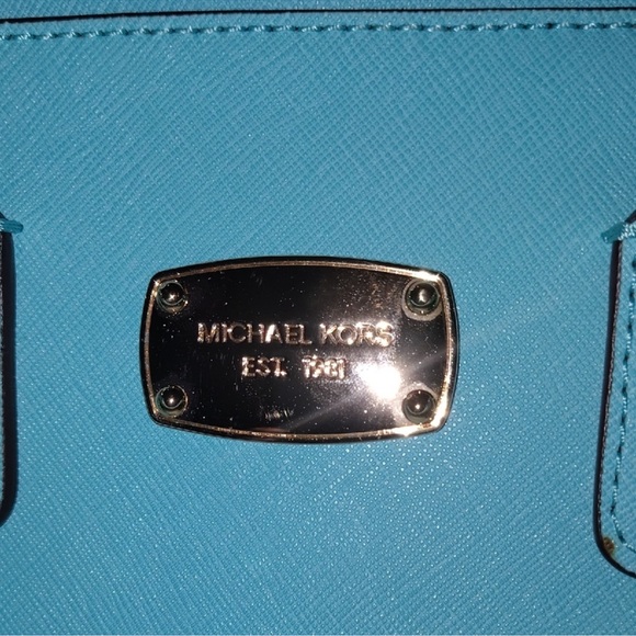 Michael Kors Grayson Bag - Bright Blue Saffiano Leather - Picture 2 of 16